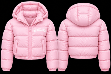 NO FEELINGS WOMEN'S VARSITY PUFFER